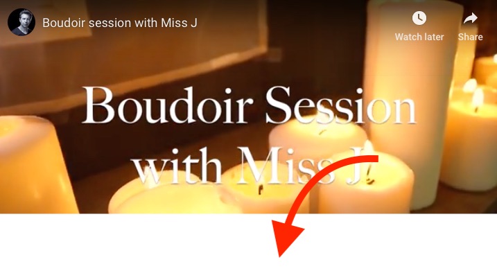 Video de una sesión Boudoir - ¿Cómo se hace?